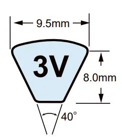 3V425 V-Belt - 42.5" Length