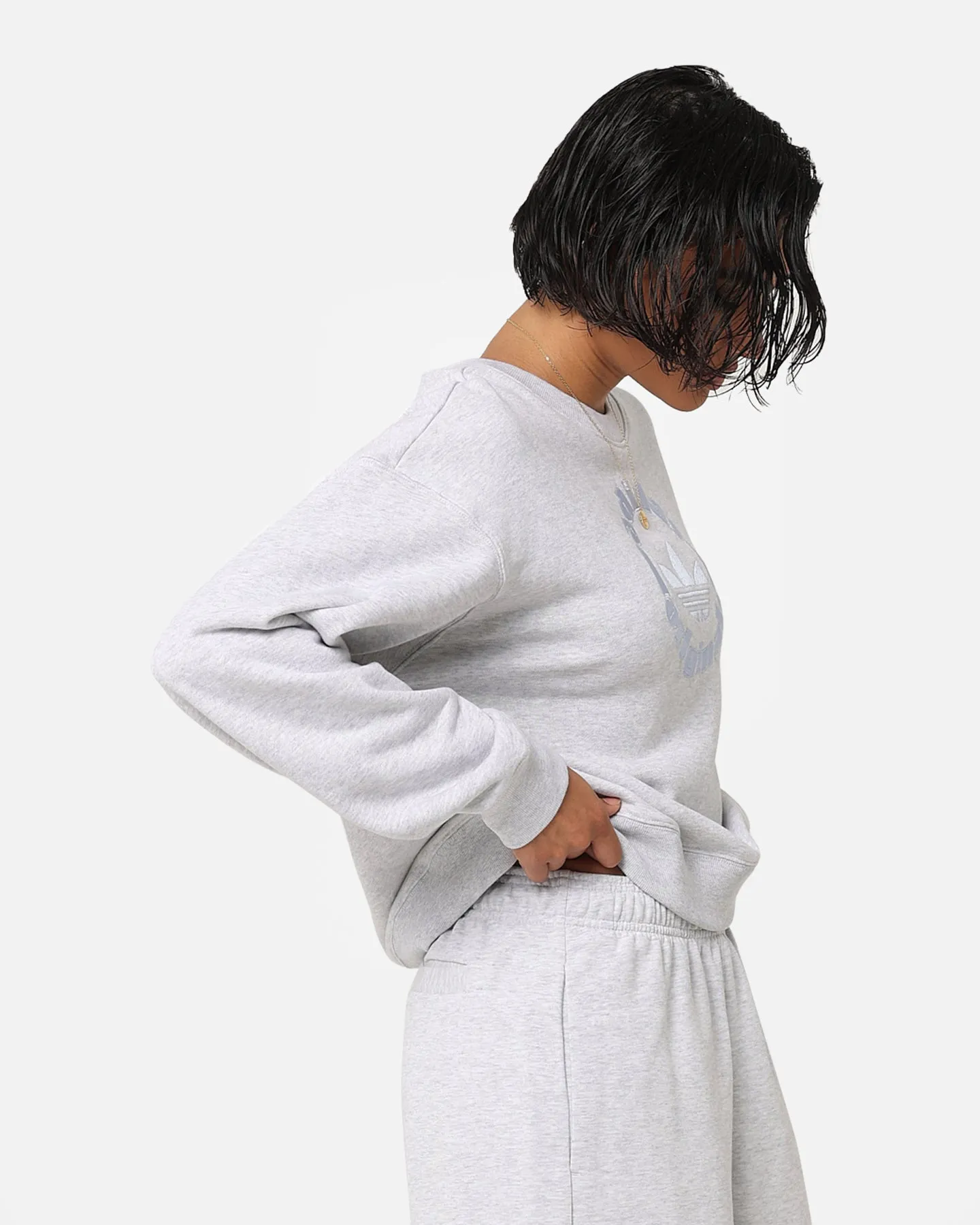 Adidas Women's Sweatshirt Light Grey Heat