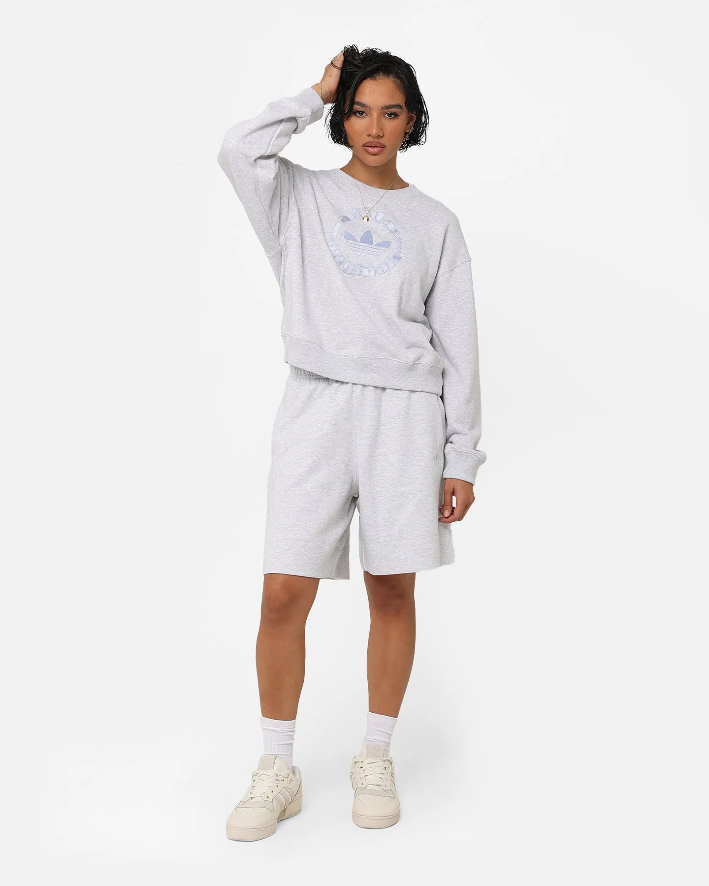 Adidas Women's Sweatshirt Light Grey Heat