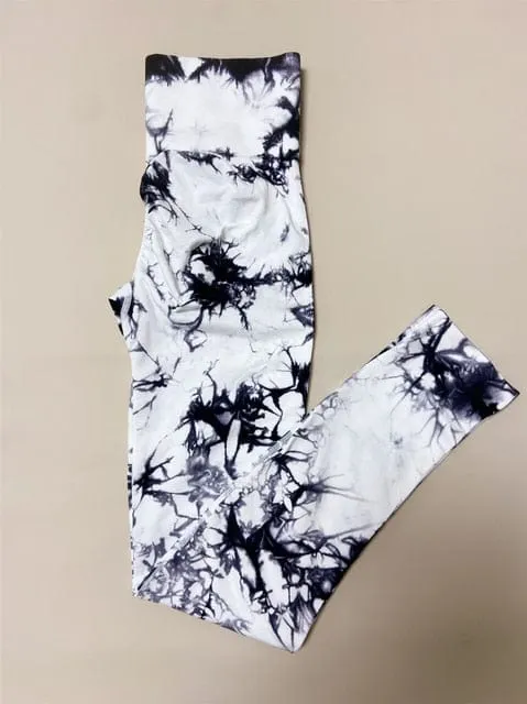 Allrj Ella Tie Dye Seamless Gym Leggings