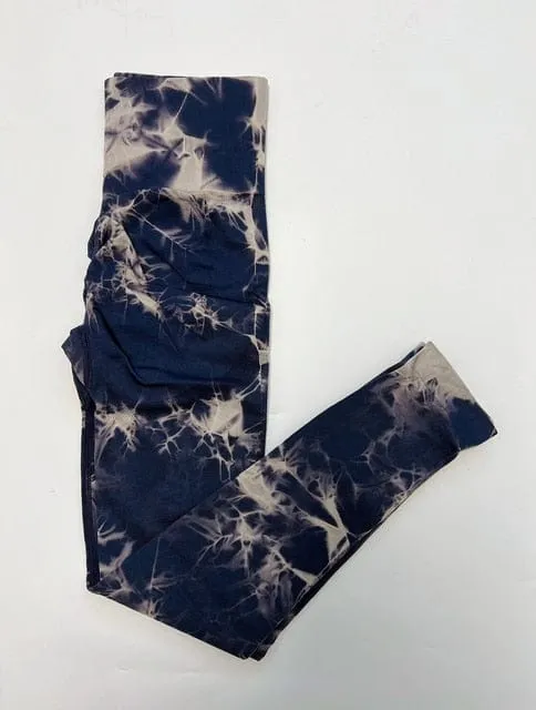 Allrj Ella Tie Dye Seamless Gym Leggings