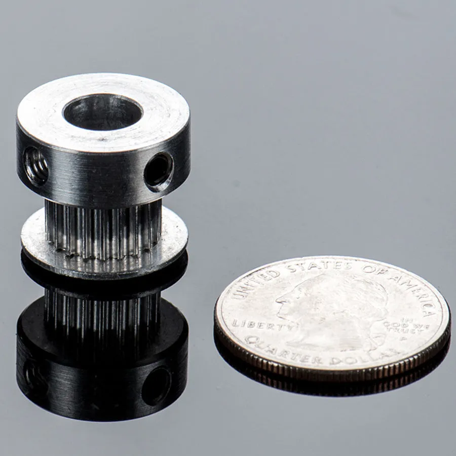 Aluminum GT2 Timing Pulley - 6mm Belt - 20 Tooth - 8mm Bore
