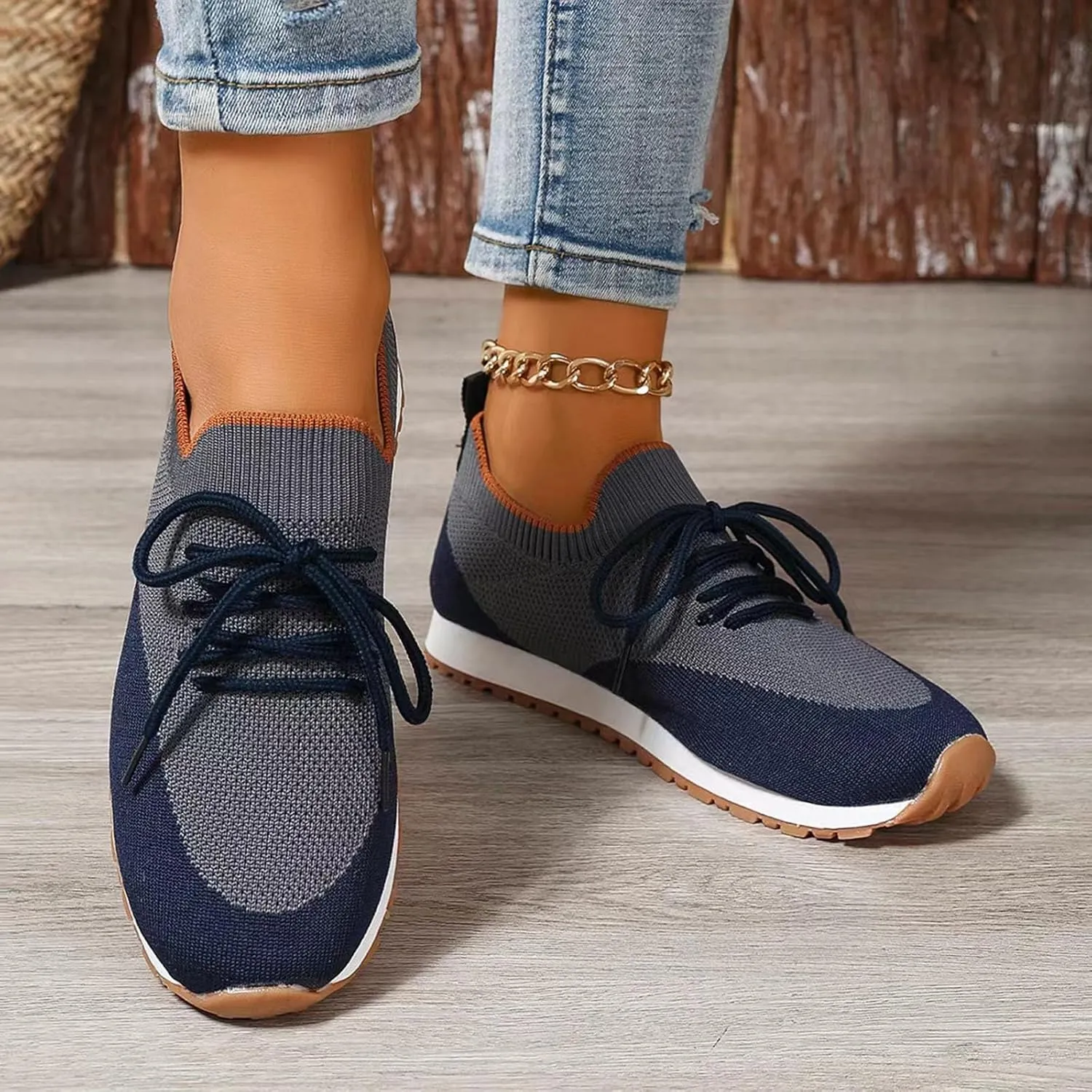Arch Support Versatile Sneakers for Women Non Slip Workout Fashion Tennis Running Sneakers Comfort Nurse Shoe