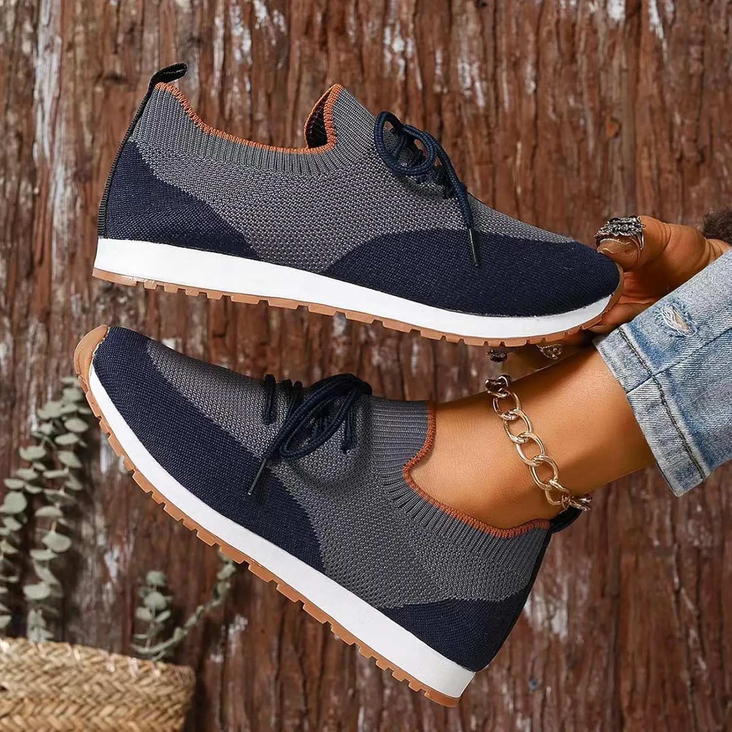 Arch Support Versatile Sneakers for Women Non Slip Workout Fashion Tennis Running Sneakers Comfort Nurse Shoe