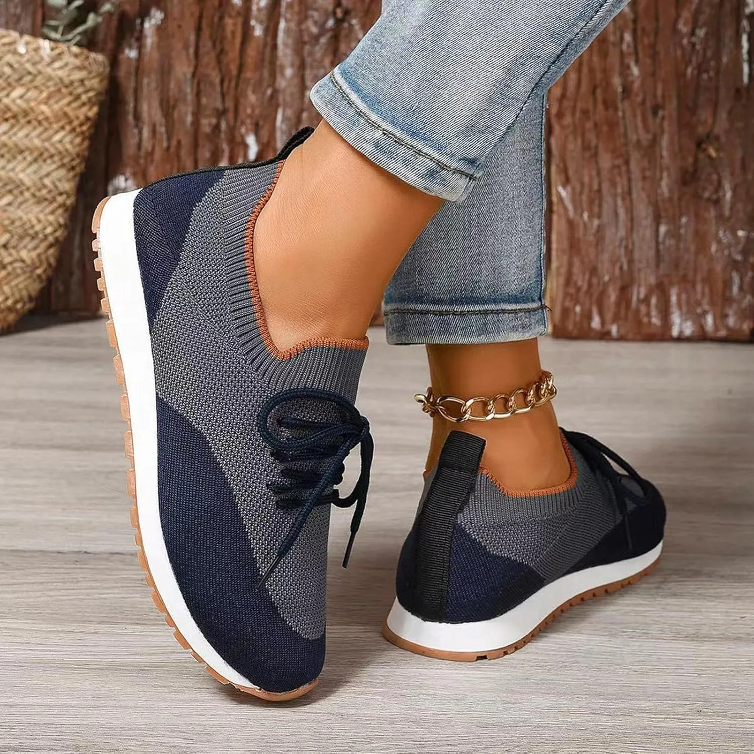 Arch Support Versatile Sneakers for Women Non Slip Workout Fashion Tennis Running Sneakers Comfort Nurse Shoe