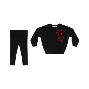 Baby Multi-Patch Sweatshirt & Leggings Set