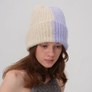 Big Head Circumference Warm Wool Knitted Female Autumn Winter Hat