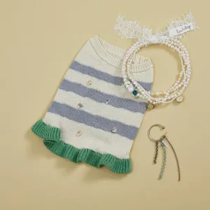 bling stripe sweater dress - 1 small left