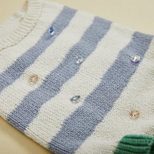bling stripe sweater dress - 1 small left