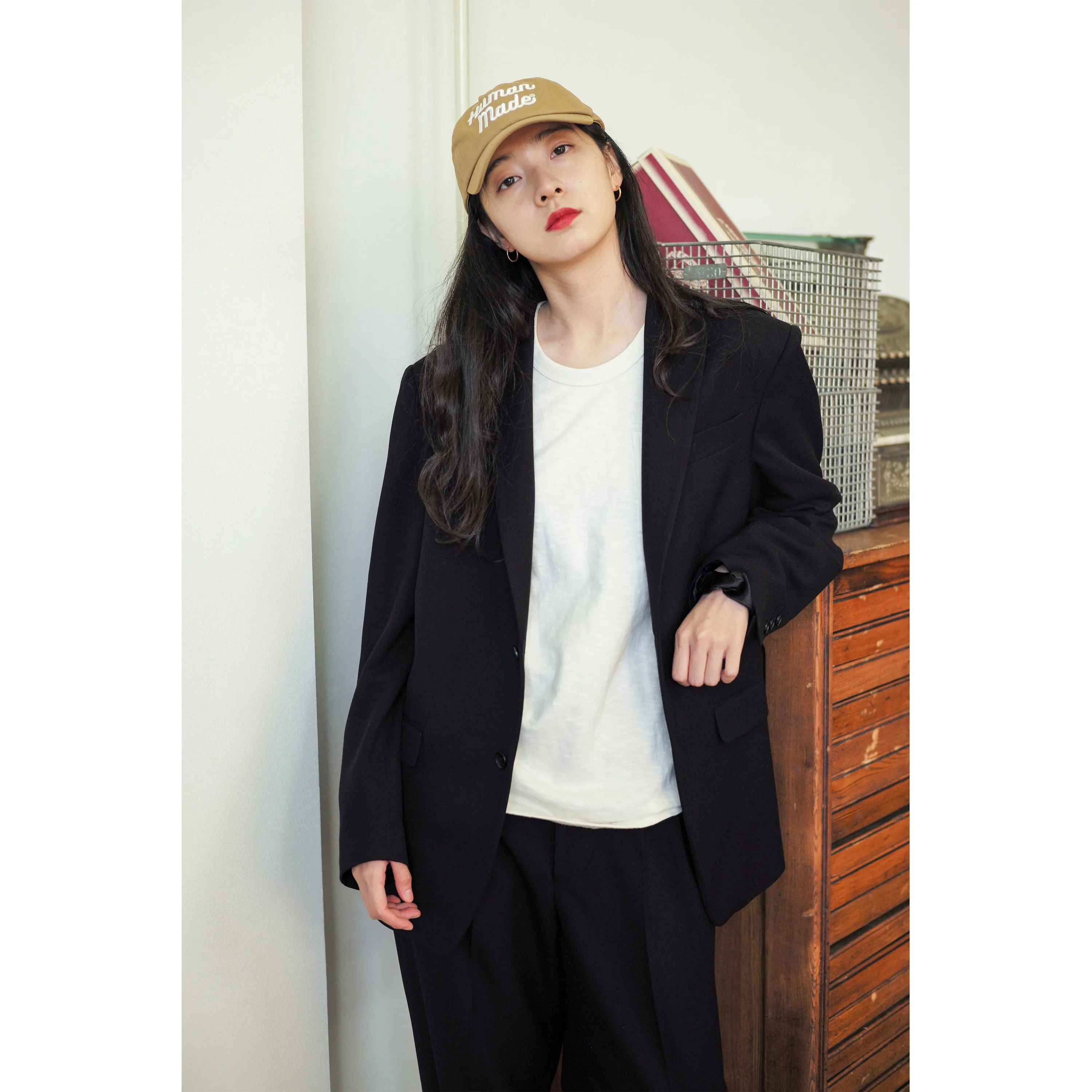 Classic Black Two-Button Blazer