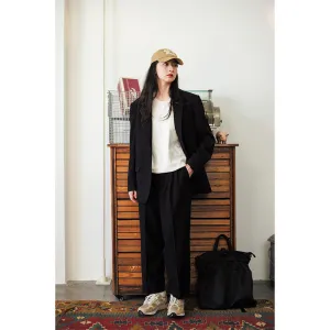 Classic Black Two-Button Blazer