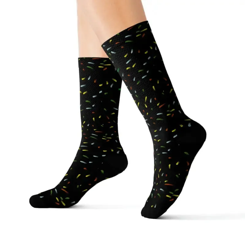 Cozy Confetti Sublimation Polyester Socks