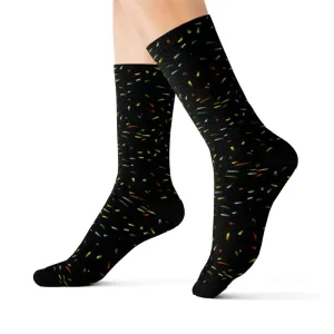 Cozy Confetti Sublimation Polyester Socks