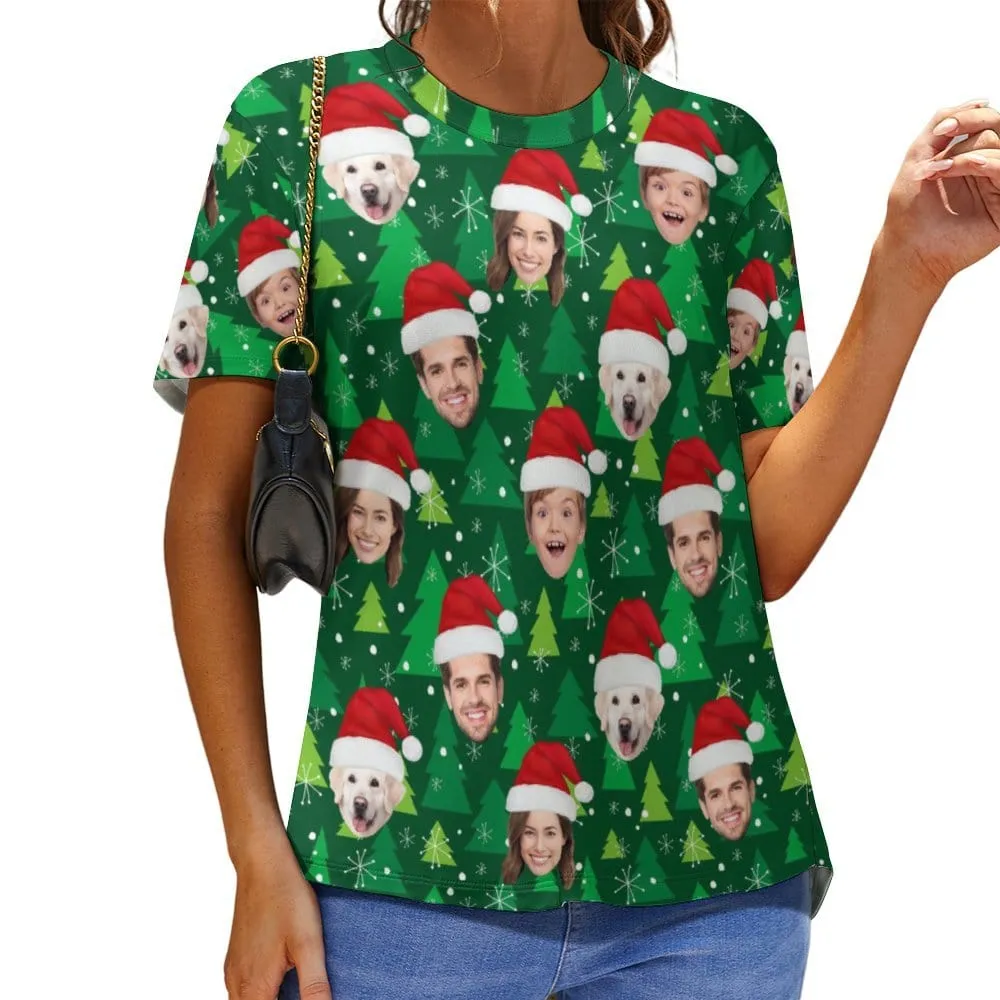 Custom Face Classic T-shirt Family Matching for Men Women and Kids(S-6XL)(10 Styles)