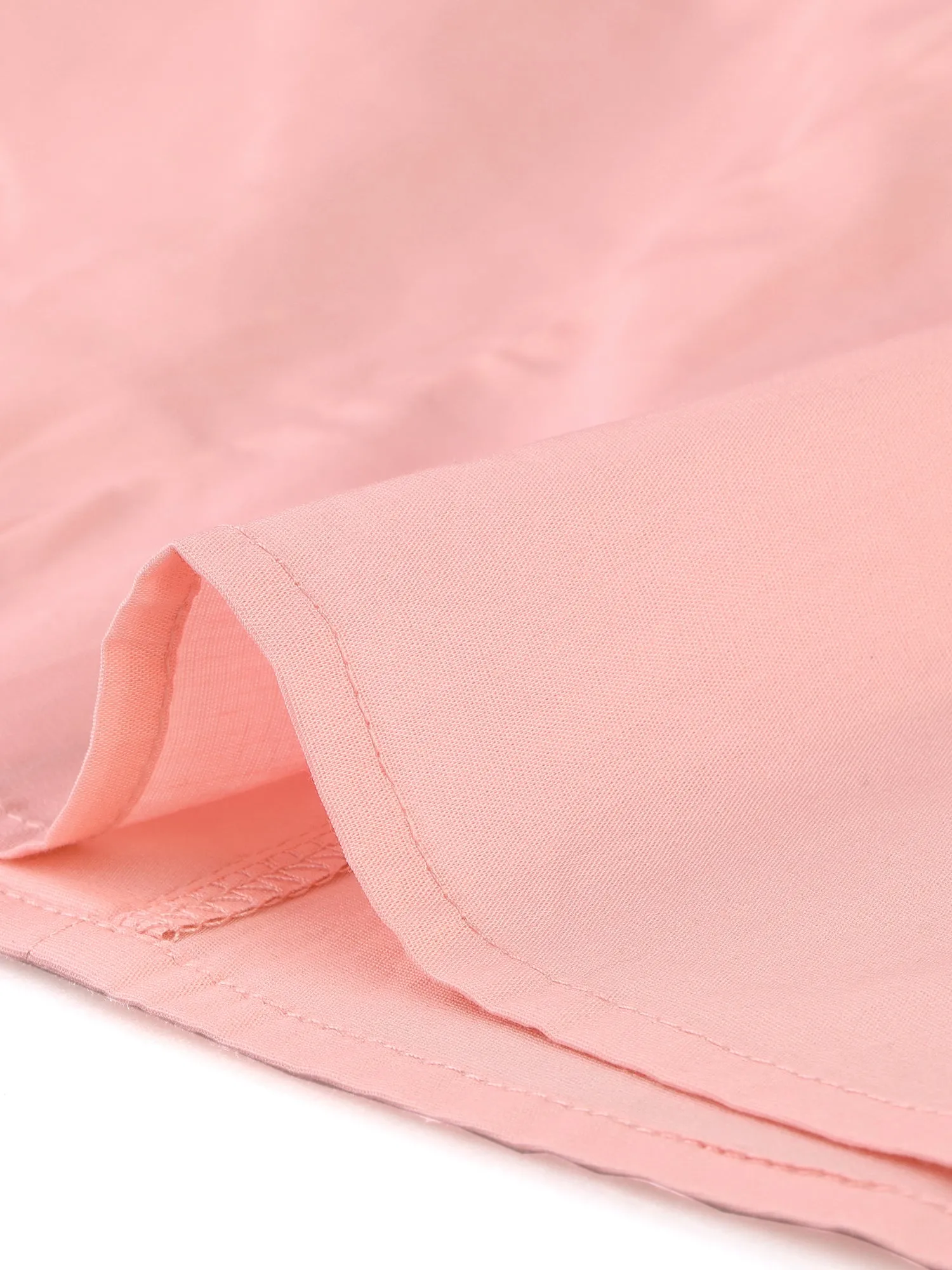 Elegant Cotton Top Blouse Puff Short Sleeve Button Front Shirt