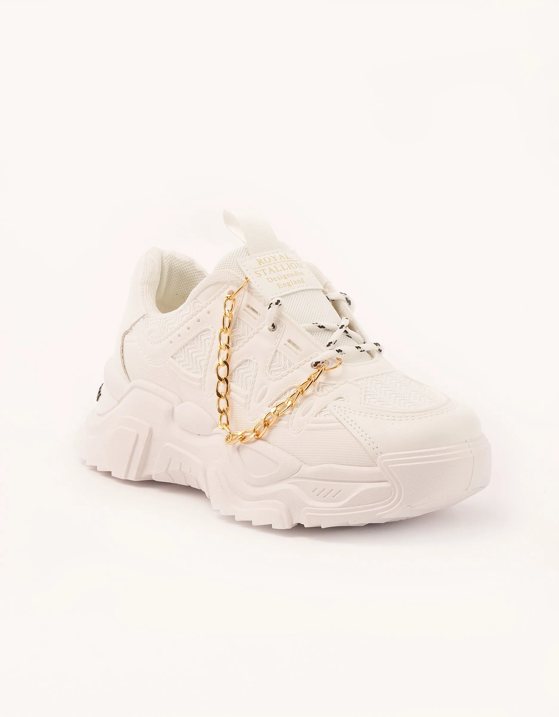 Gold Chain Chunky Sneakers