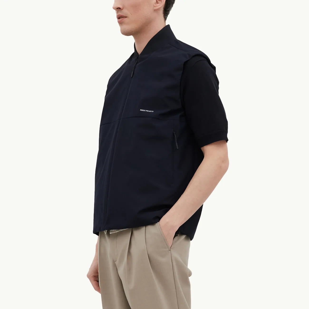 Gore-Tex Infinium Bomber Gilet - Dark Navy