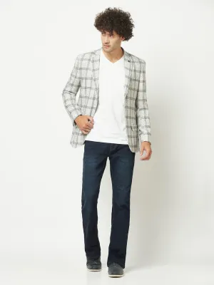 Grey Checkered Blazer