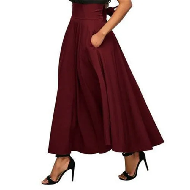 High Waist Bow Skirt