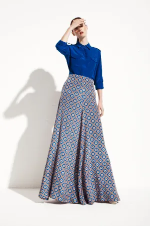 Indigenous Eye Dot Printed Long Skirt