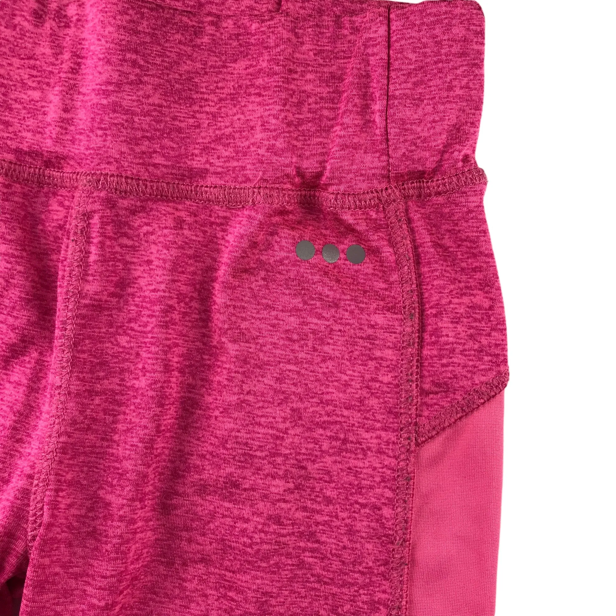 John Lewis Sport Leggings Age 6 Pink Texture Print