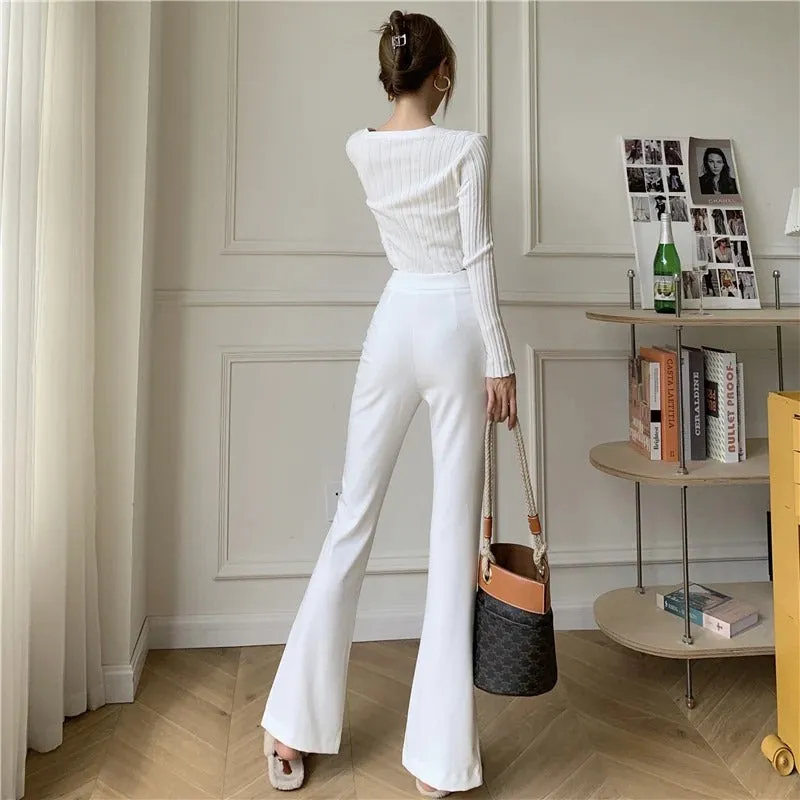 LAURA | High Waist Micro-Flared Pants