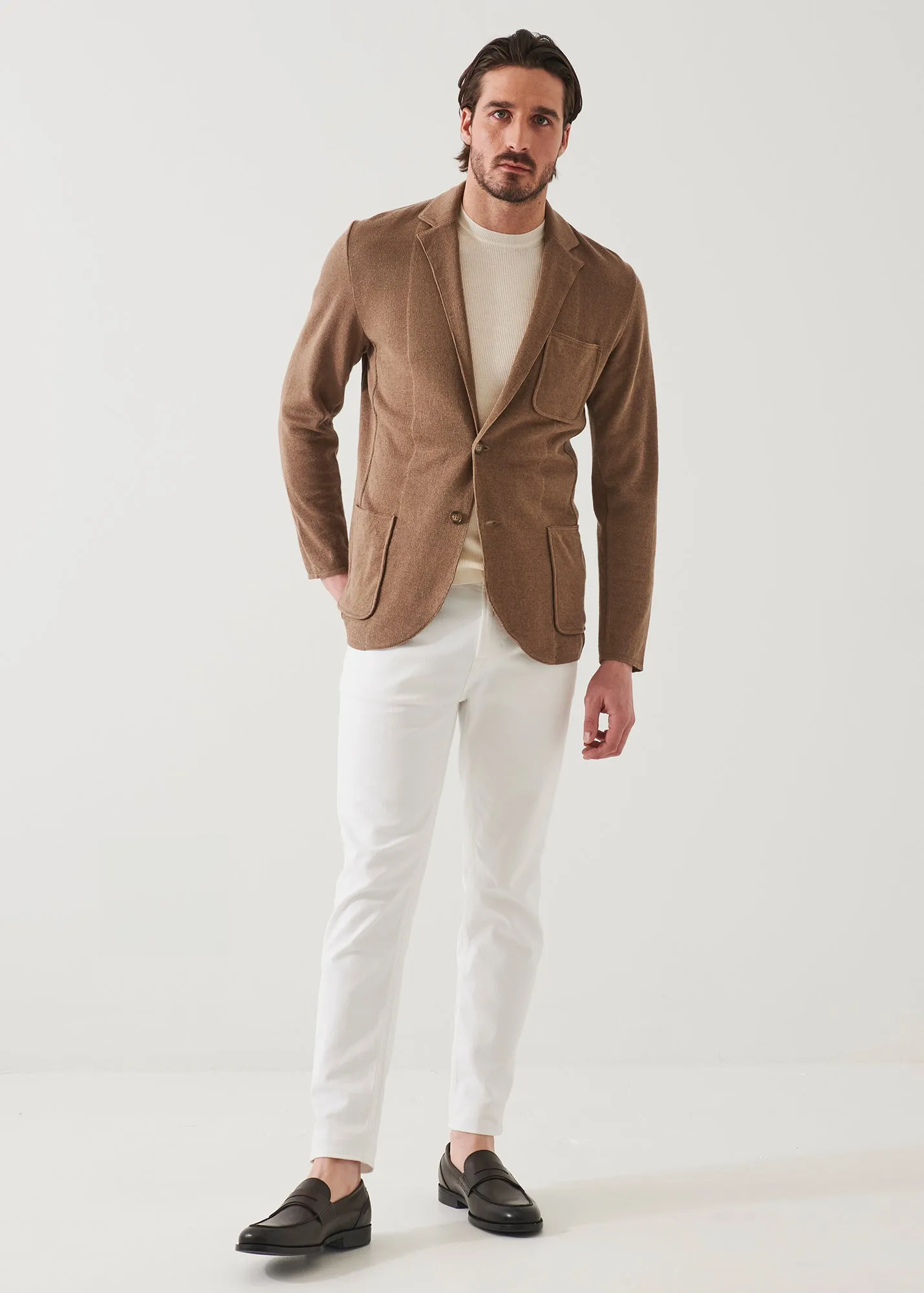 Linen Cotton Blend Blazer