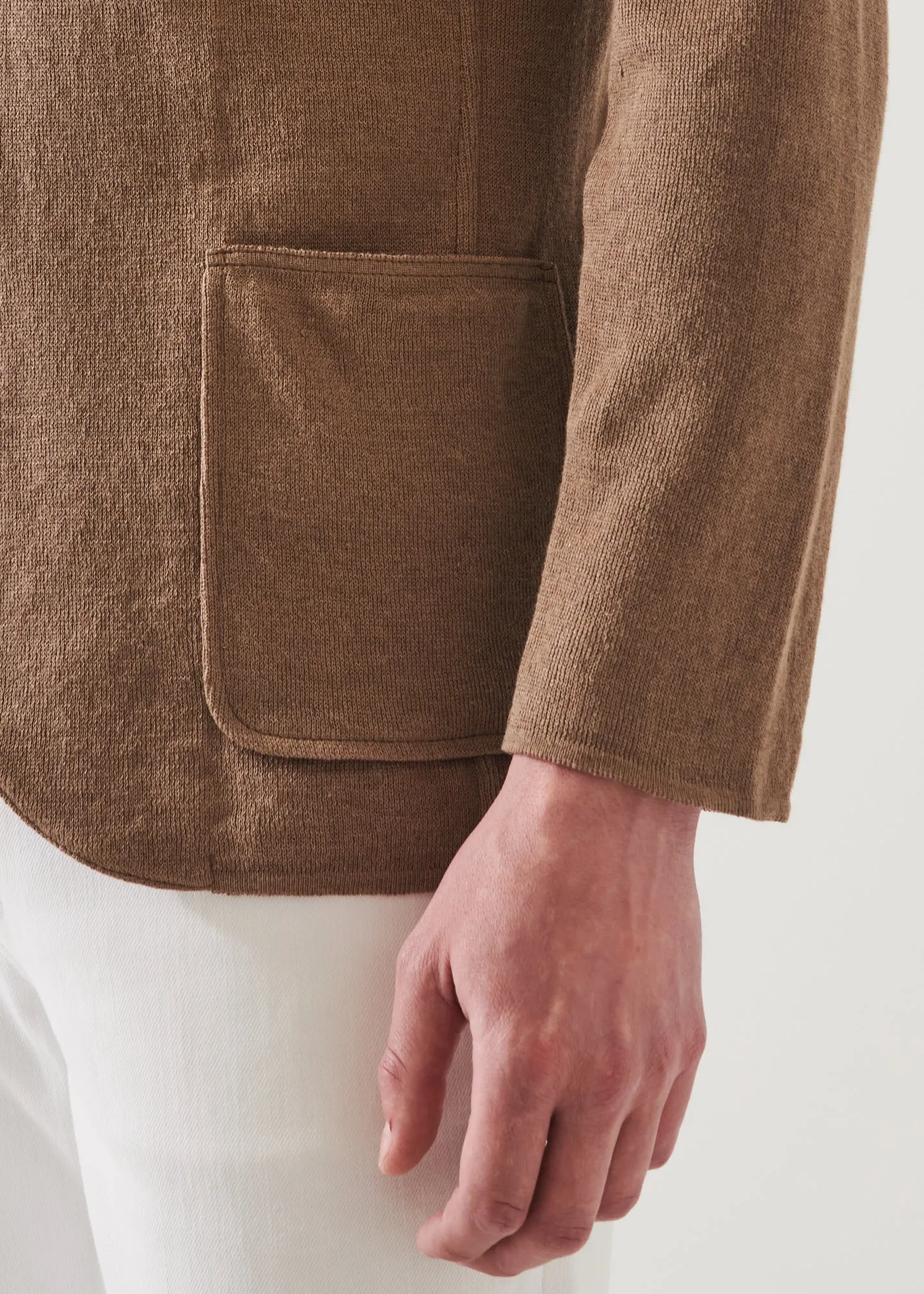Linen Cotton Blend Blazer