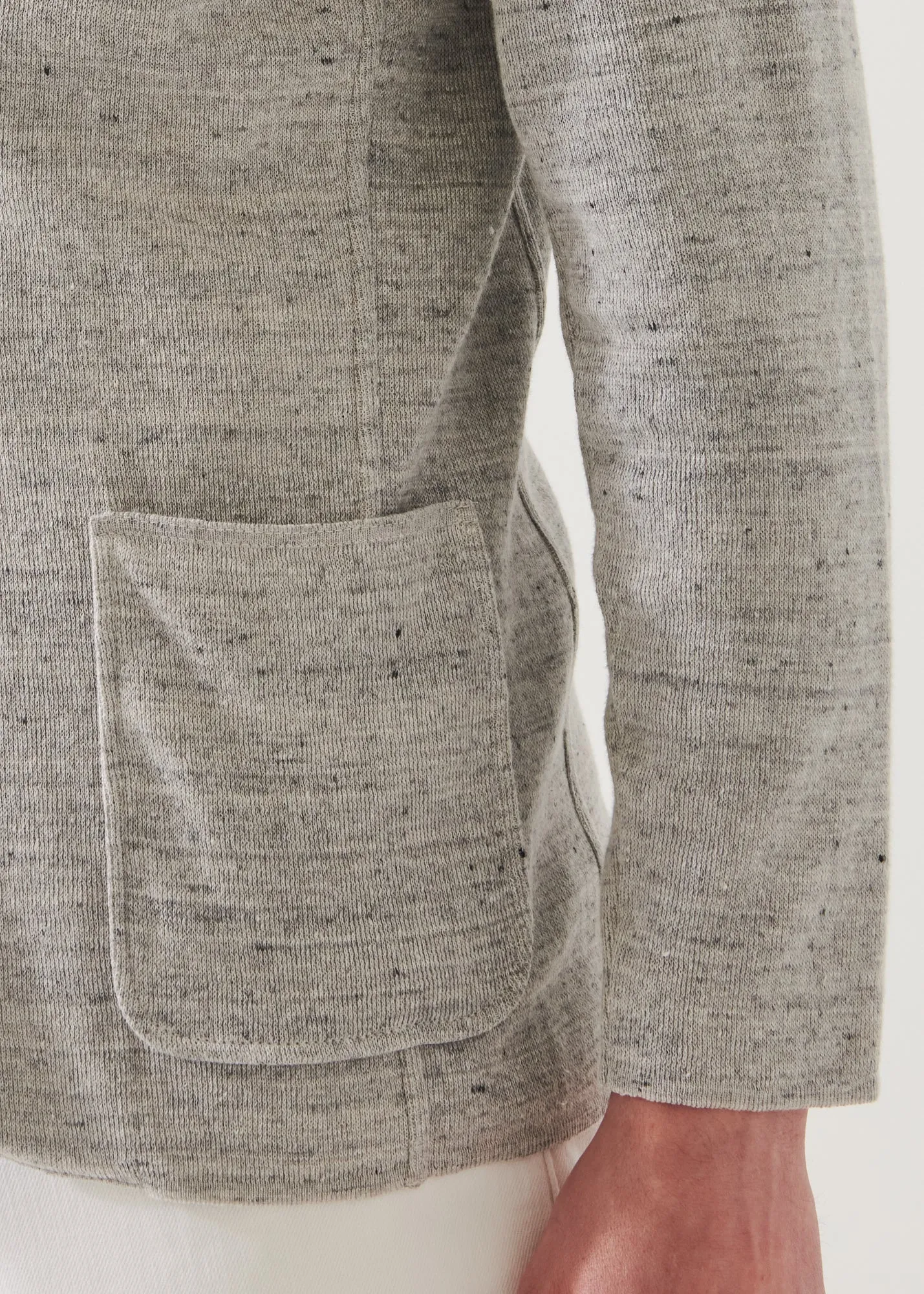 Linen Cotton Blend Blazer