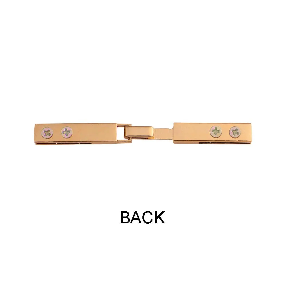 Long Sleek & Chic Design Shiny Clasp Buckle
