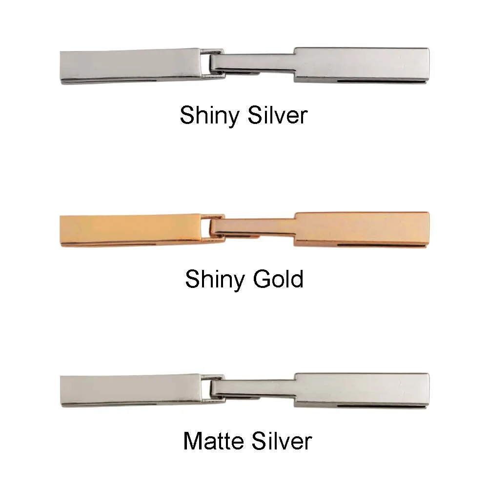 Long Sleek & Chic Design Shiny Clasp Buckle
