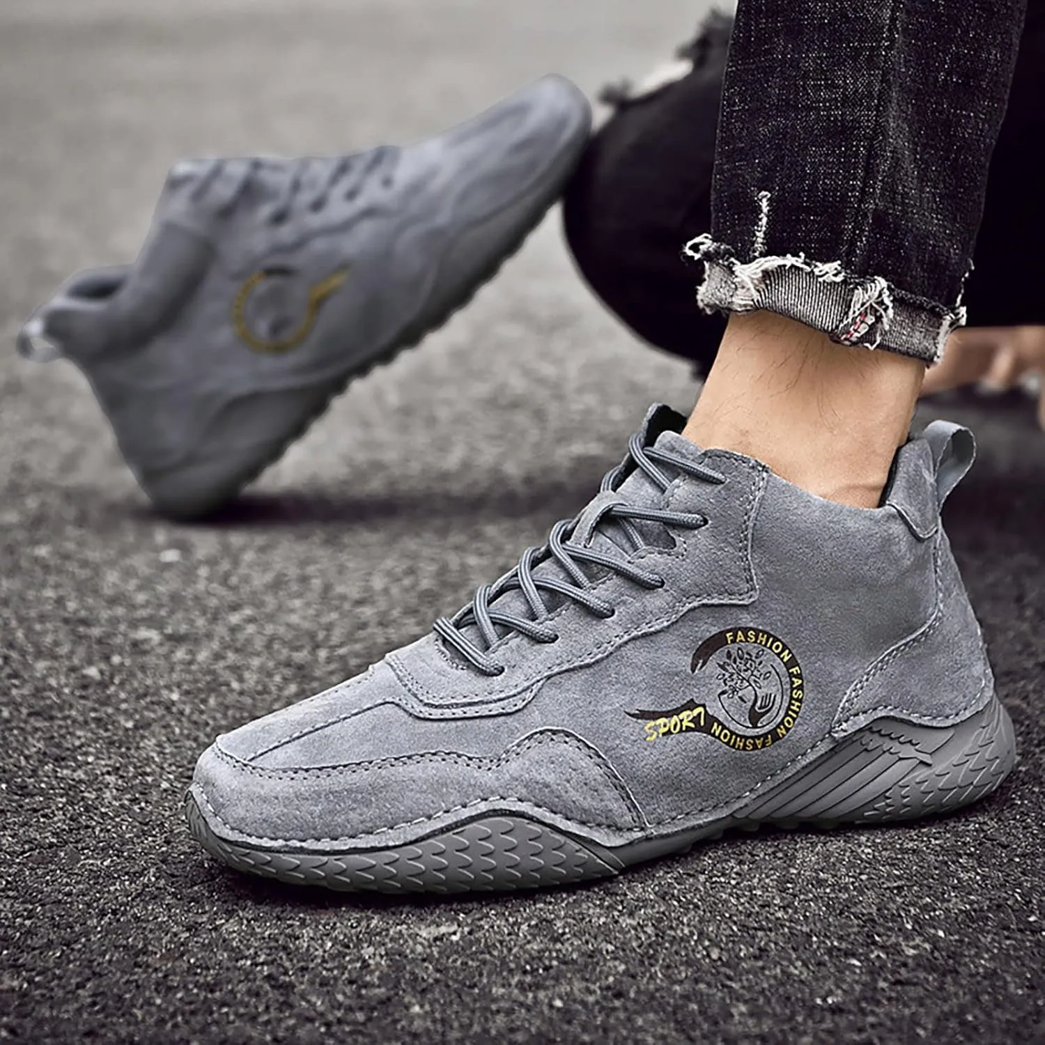 Mens Tennis Shoes Brown Sneakers Men's Casual Sneakers Mesh Breathable Walking Shoes Arch Support Shoes for Men