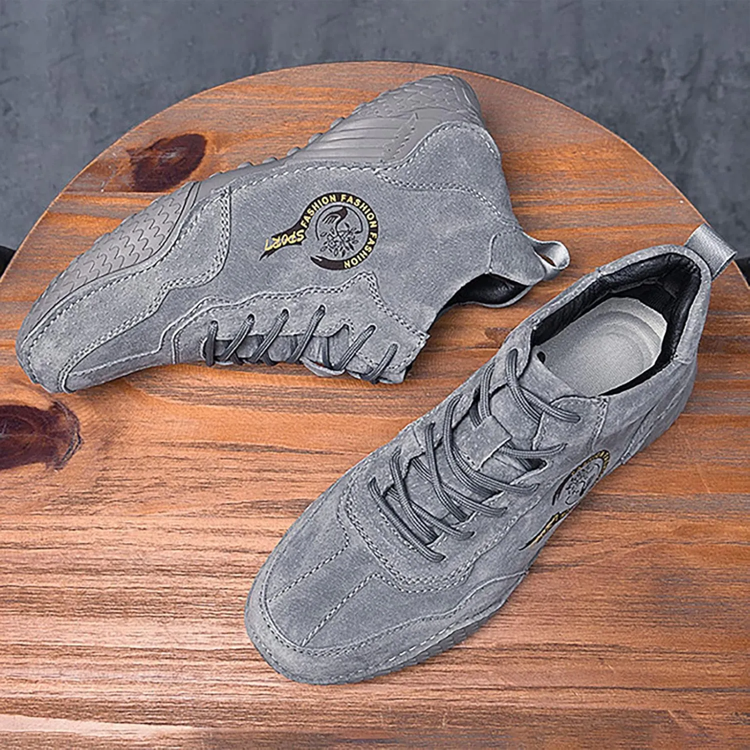 Mens Tennis Shoes Brown Sneakers Men's Casual Sneakers Mesh Breathable Walking Shoes Arch Support Shoes for Men
