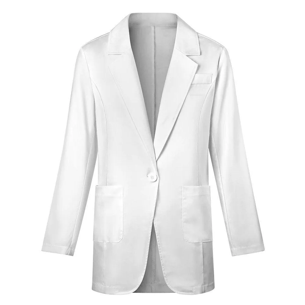Miniaday Designs Solid Blazer White