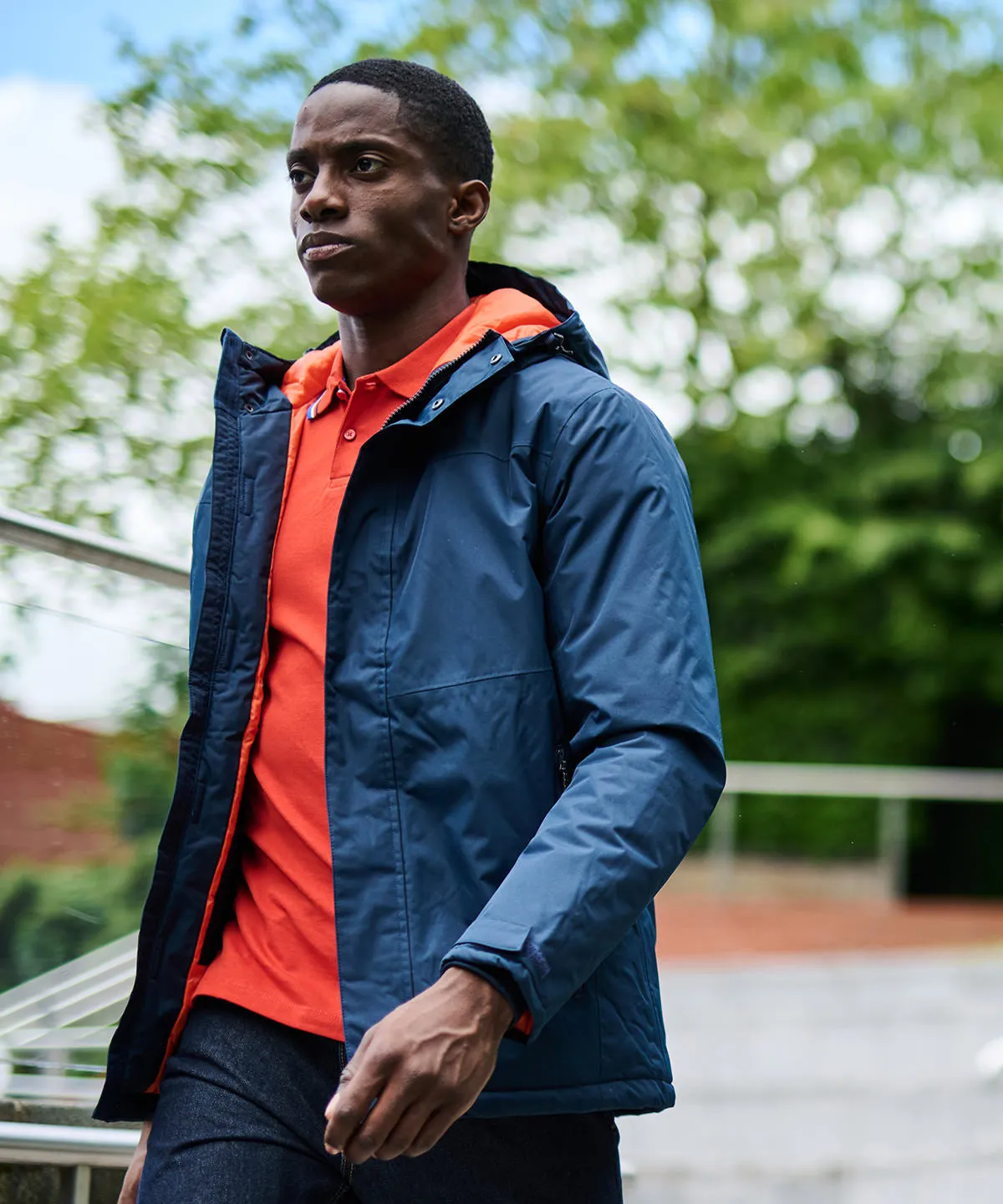 Navy/Magma - Thermogen powercell 5000 insulated heated jacket