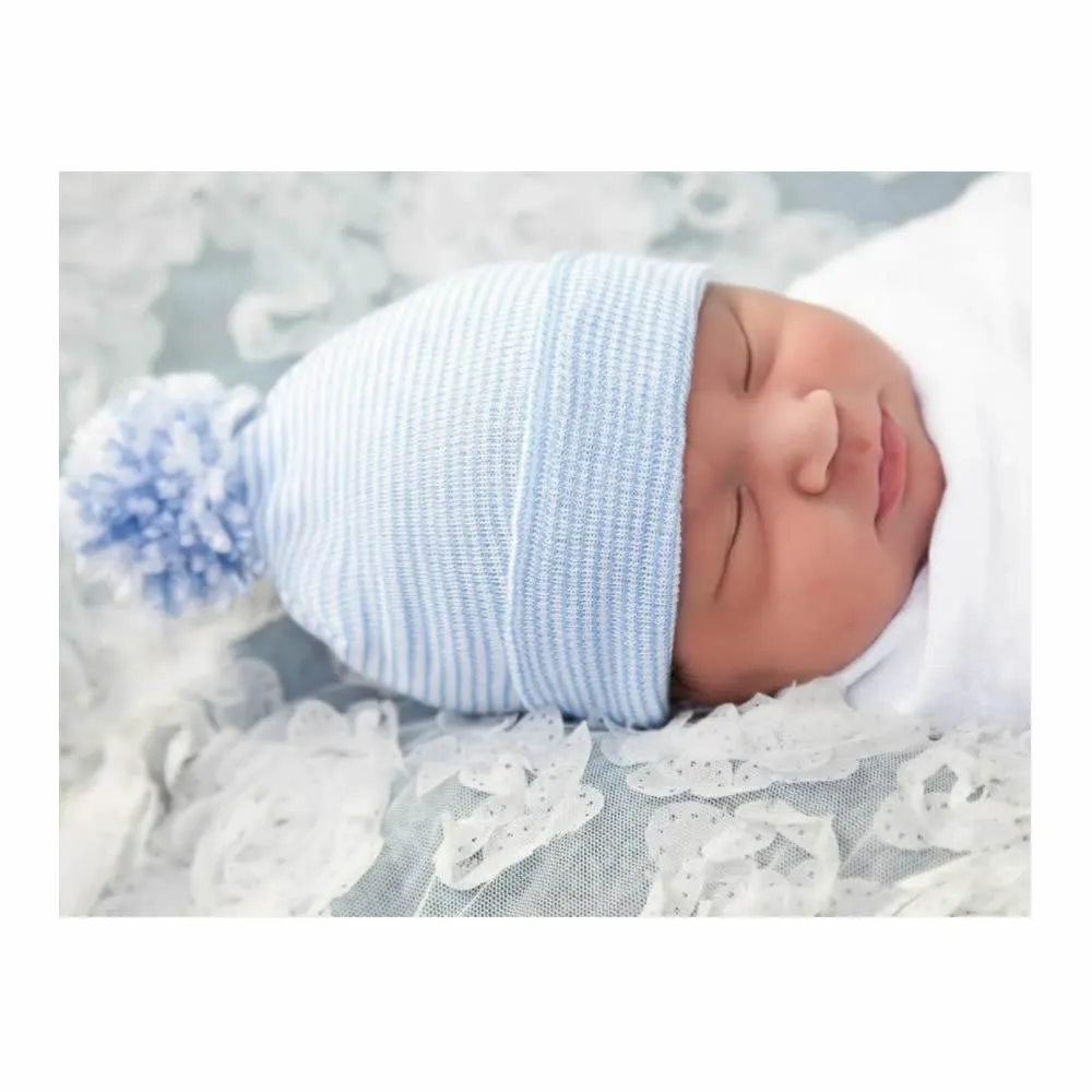 Newborn Baby Cotton Beanies MY-307-GREY