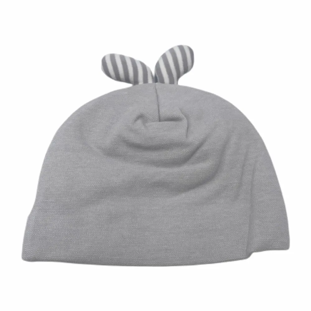 Newborn Baby Cotton Beanies MY-307-GREY
