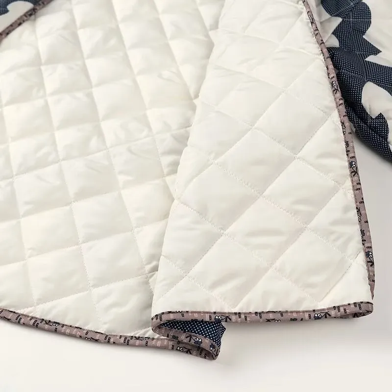 Padded kimono coat