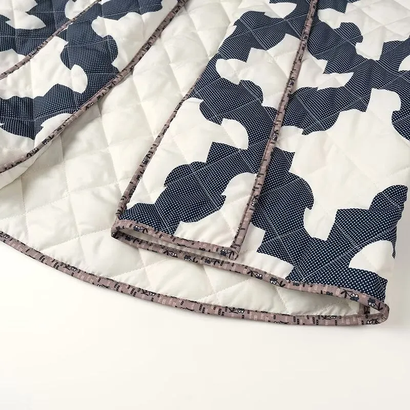 Padded kimono coat