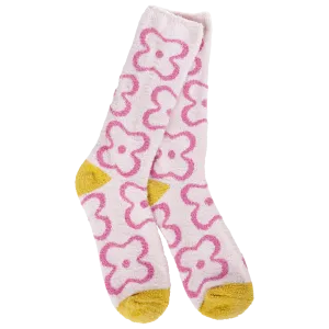 Pink Flower Socks