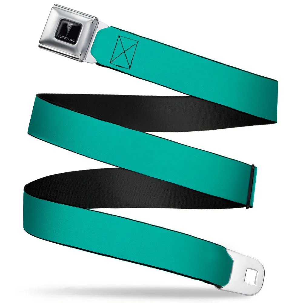 Pontiac Seatbelt Belt - Teal Webbing