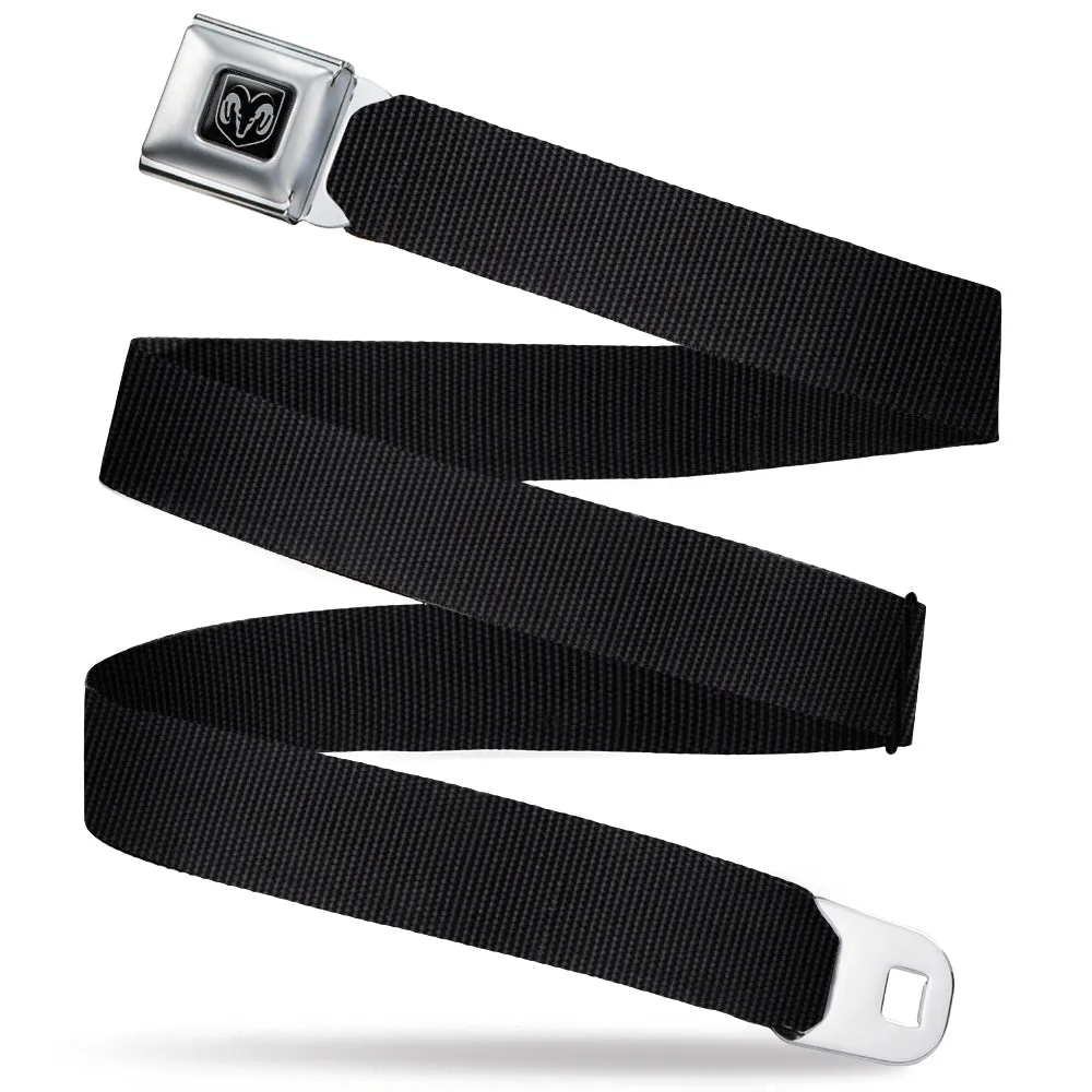 Ram Seatbelt Belt - Black Webbing
