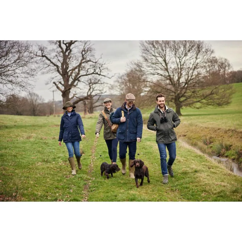 Schoffel Ptarmigan GORE-TEX Ladies Tweed Waterproof Coat - Loden Green Herringbone Tweed