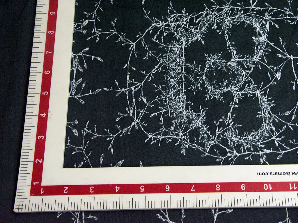 Skull Printed Crepe Fabric