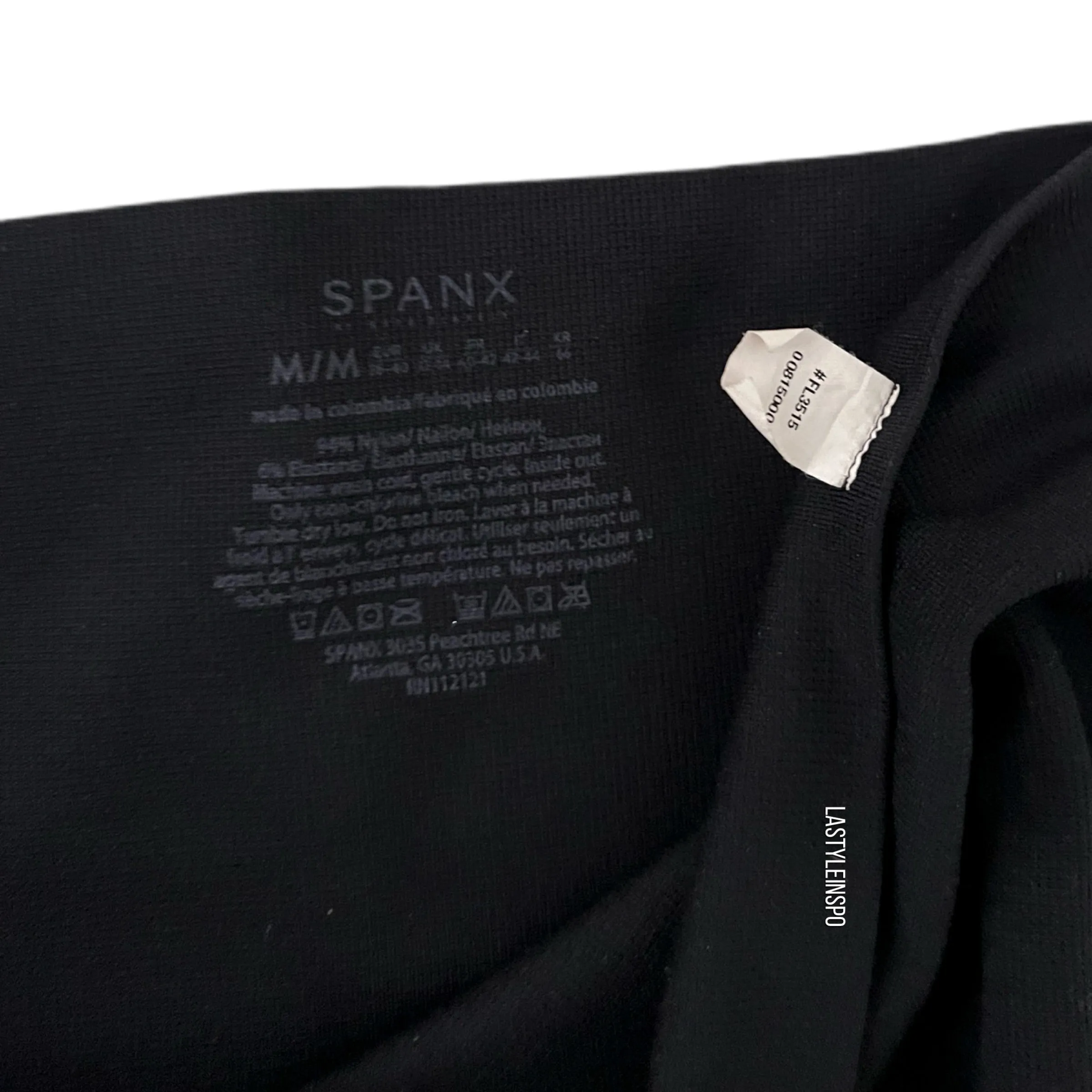 SPANX Sporty Leggings Black Size Medium