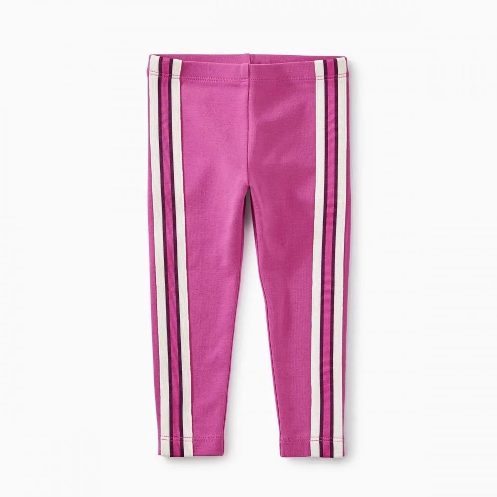 Sporty Stripe Baby Leggings - Snapdragon