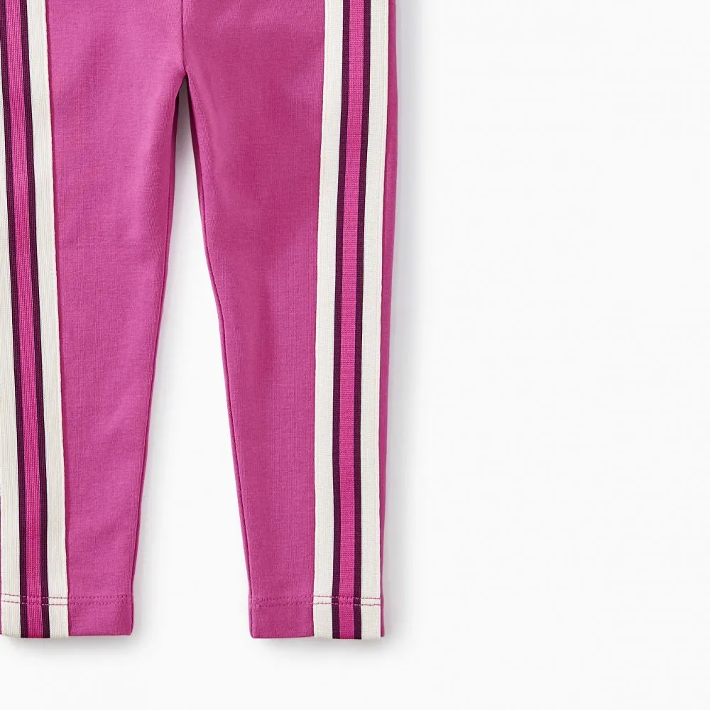 Sporty Stripe Baby Leggings - Snapdragon