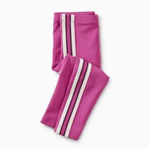 Sporty Stripe Baby Leggings - Snapdragon