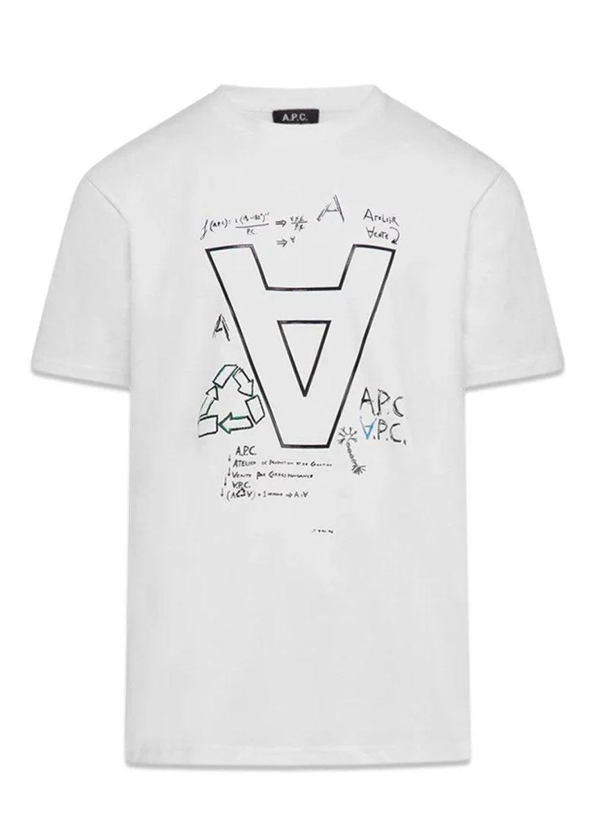 T-shirt Whaouh h - Blanc
