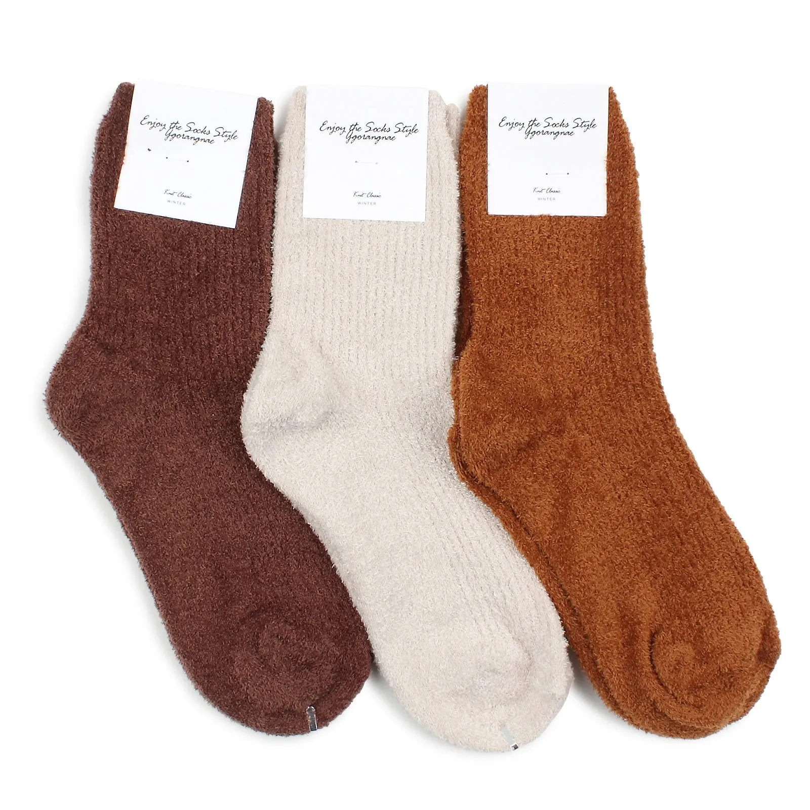 Unisex Fleece Crew Socks Cozy Winter costume XOB